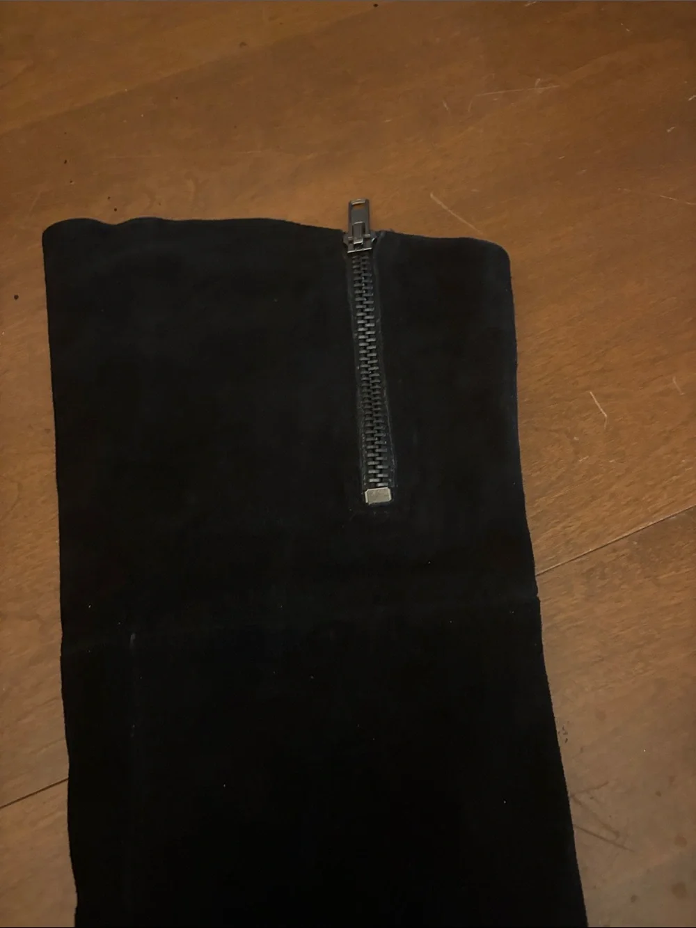 Sam Edelman S-James Black Suede Over The Knee Boots Flat Thigh High Size 9M 9